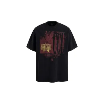 Basics Distress Cotton Blended Fabric T Shirt