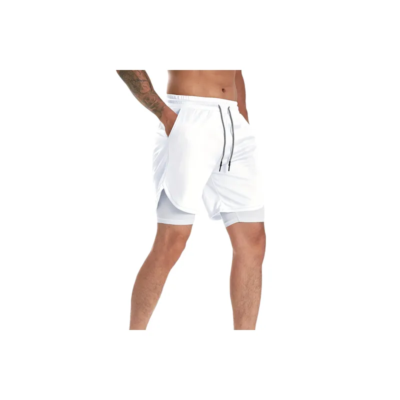 Basics Loose Blended Synthetic Fabrics Sports Shorts-1