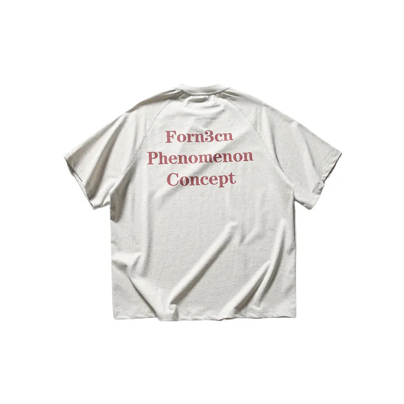 Retro Loose 100% Cotton T Shirt-1