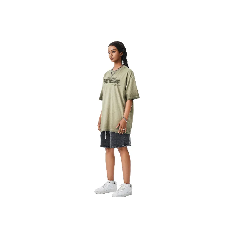 Casual Loose 100% Cotton T Shirt Unisex-13