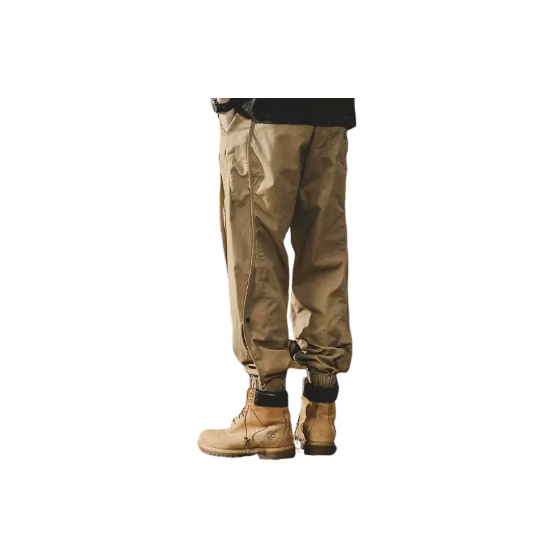 Funky Retro Twill Fabric Casual Pants-3