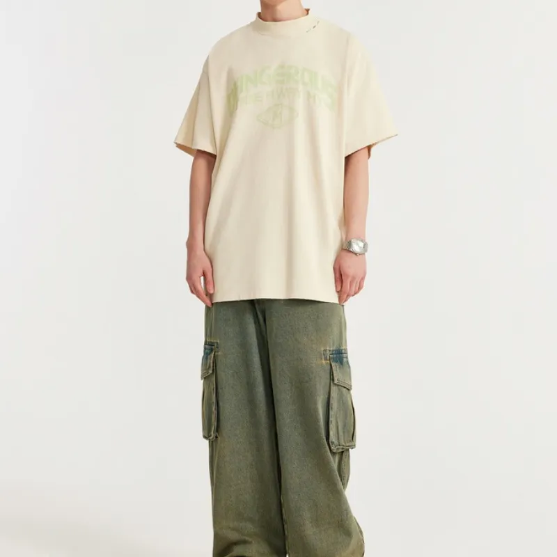 Fashion Casual 100% Cotton T Shirt-2