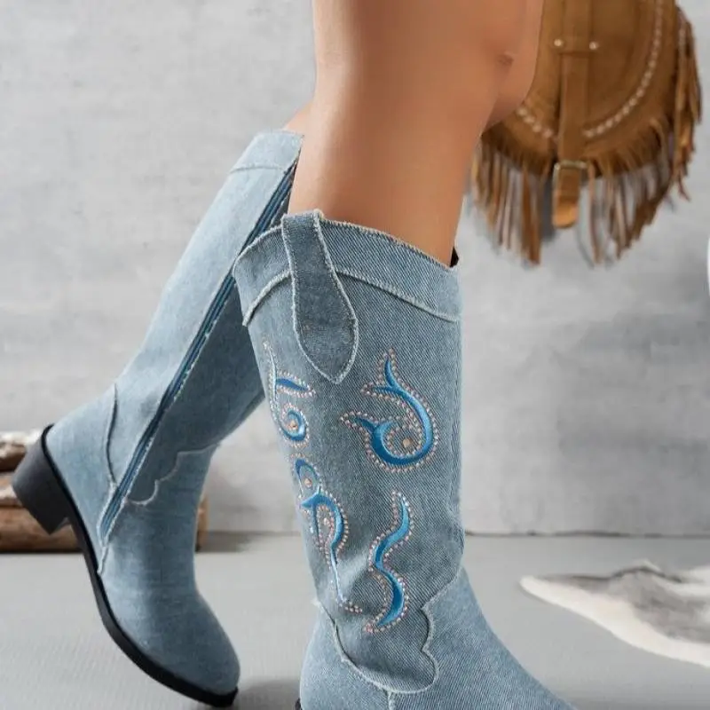 Basics Simple Knee High Boots-2