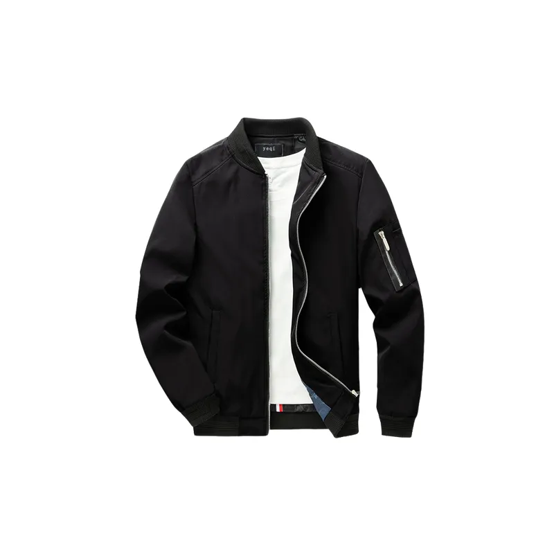 Retro Plain Polyester Jacket-9