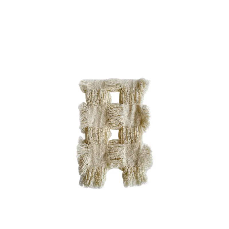 Ripped Hollow Out Knit Scarf-3