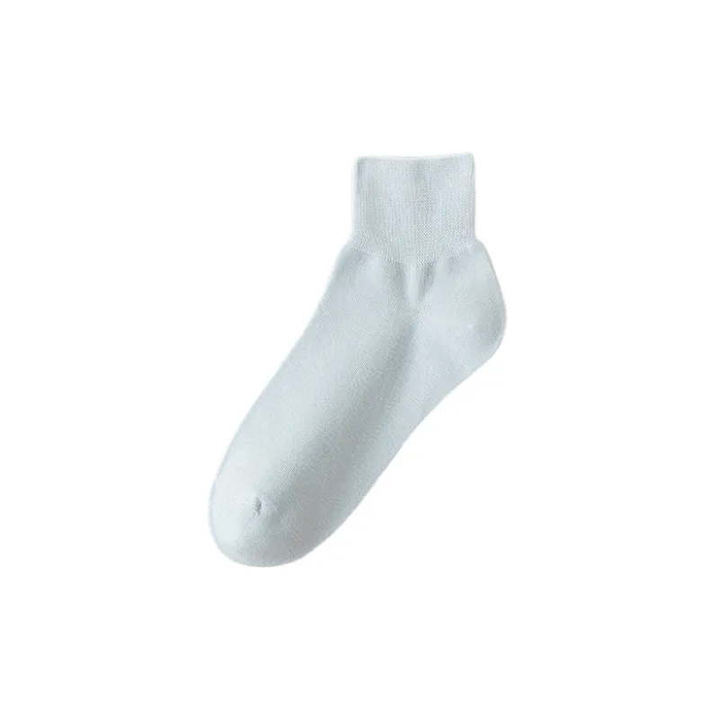 Casual Plain Polyester Mid Calf Sock-10