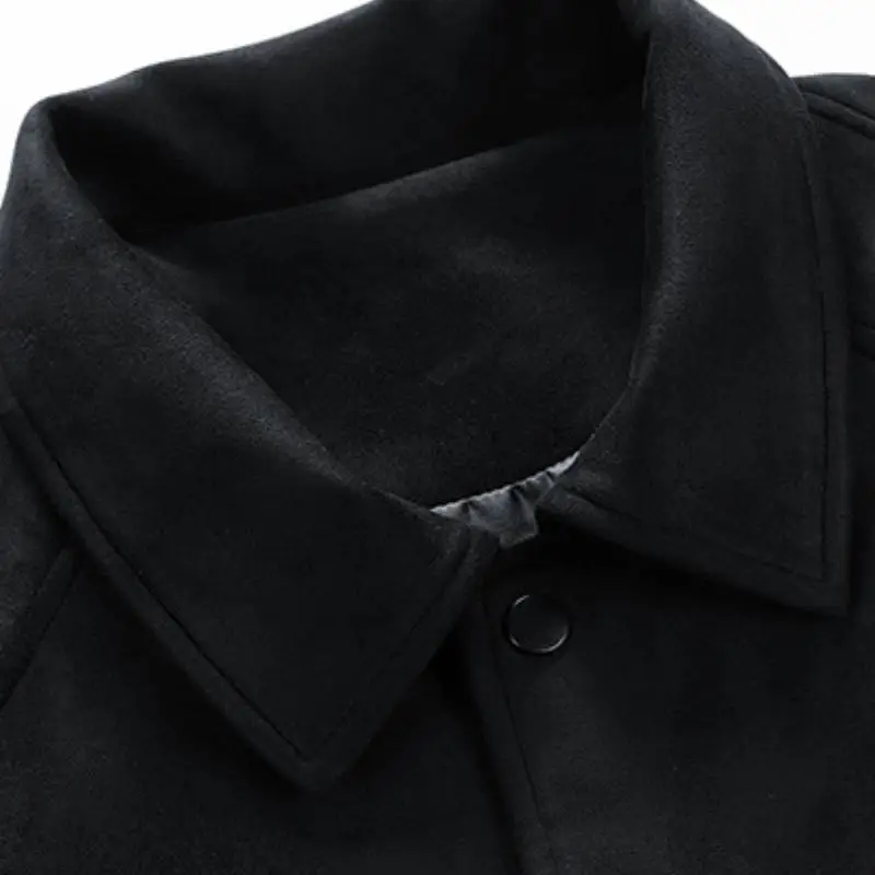 Simple Plain Corduroy Jacket-2