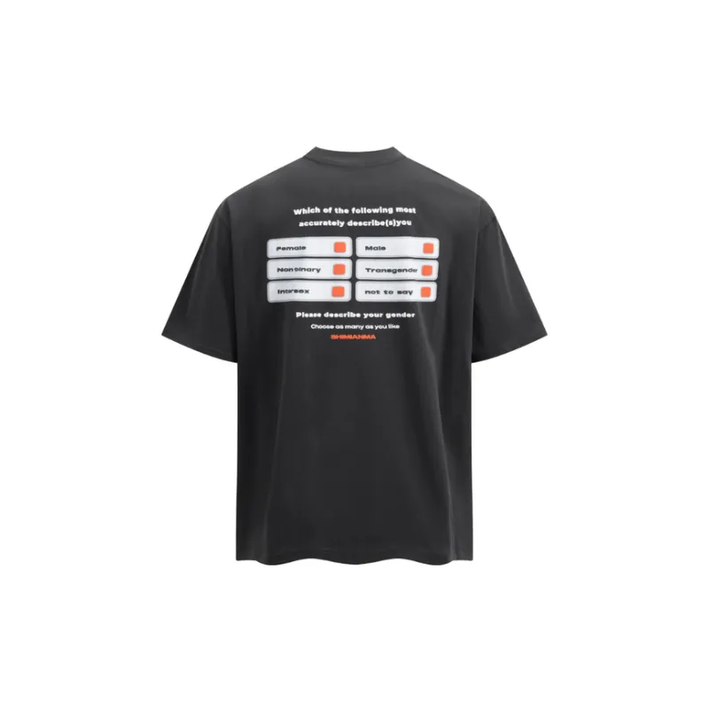 Short sleeved T shirt Loose Casual-1