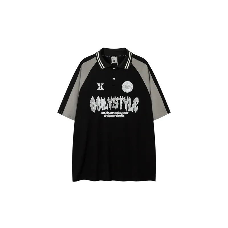 Trendy Brand Street Loose Polo Shirt-0