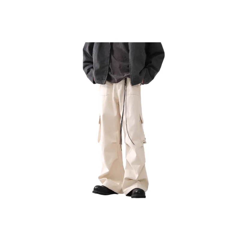 Retro Versatile Workwear Trousers-1