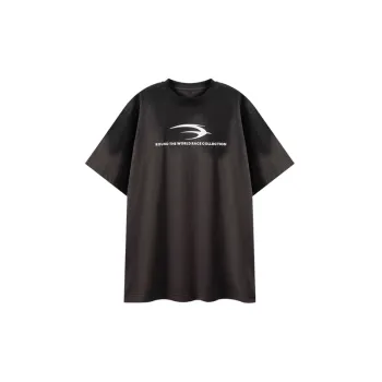 Washed Dyed Design Niche High Street Loose Short Sleeve T shirt