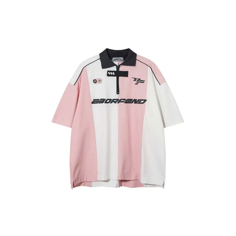 Retro Street Style Polo Shirt