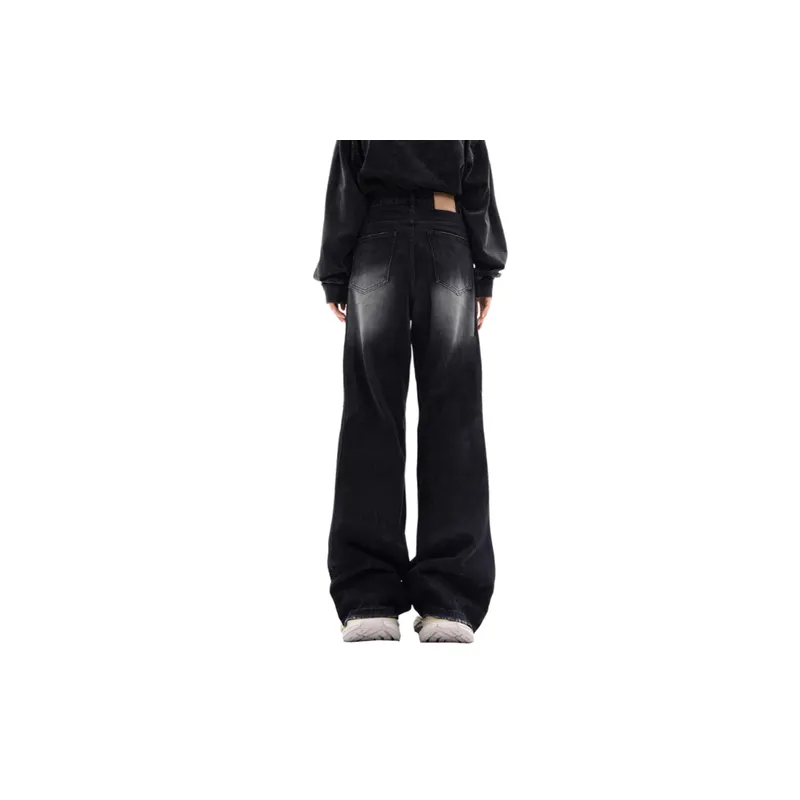 Hiphop High Street Trendy Brand Loose Straight Trousers-3