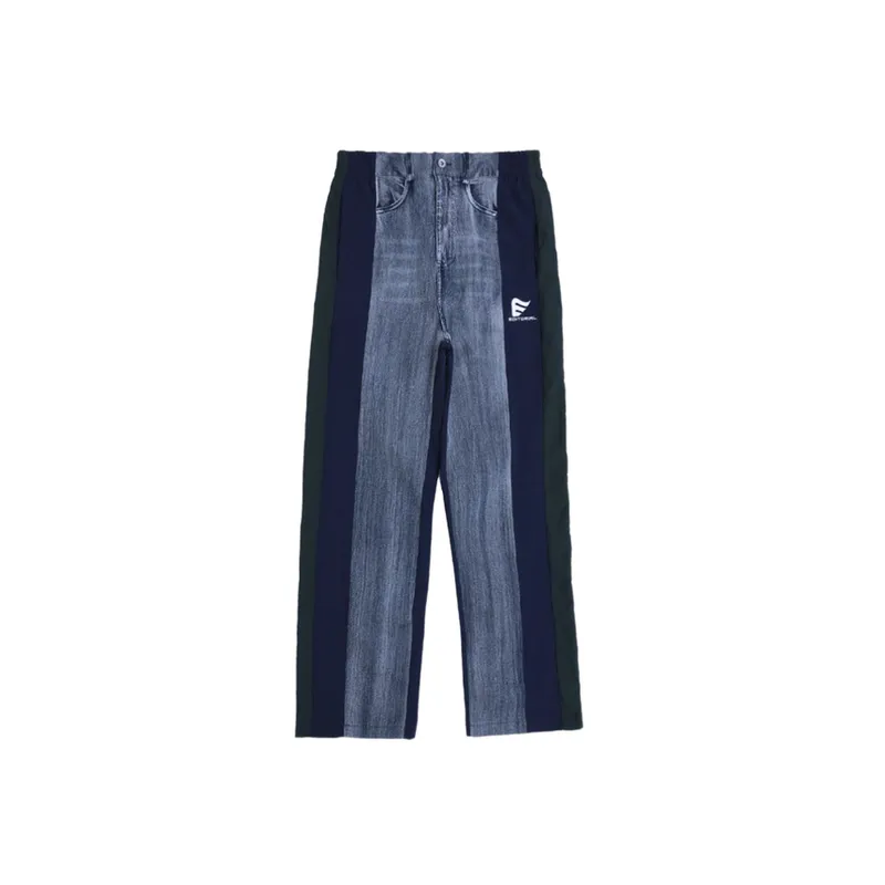 Street Trendy Casual Jeans Contrast Embroidered-0