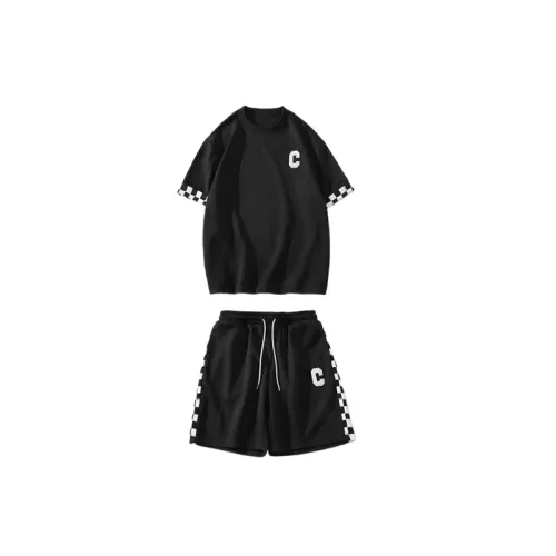 Five-Point Sleeve T-Shirt and Shorts Set