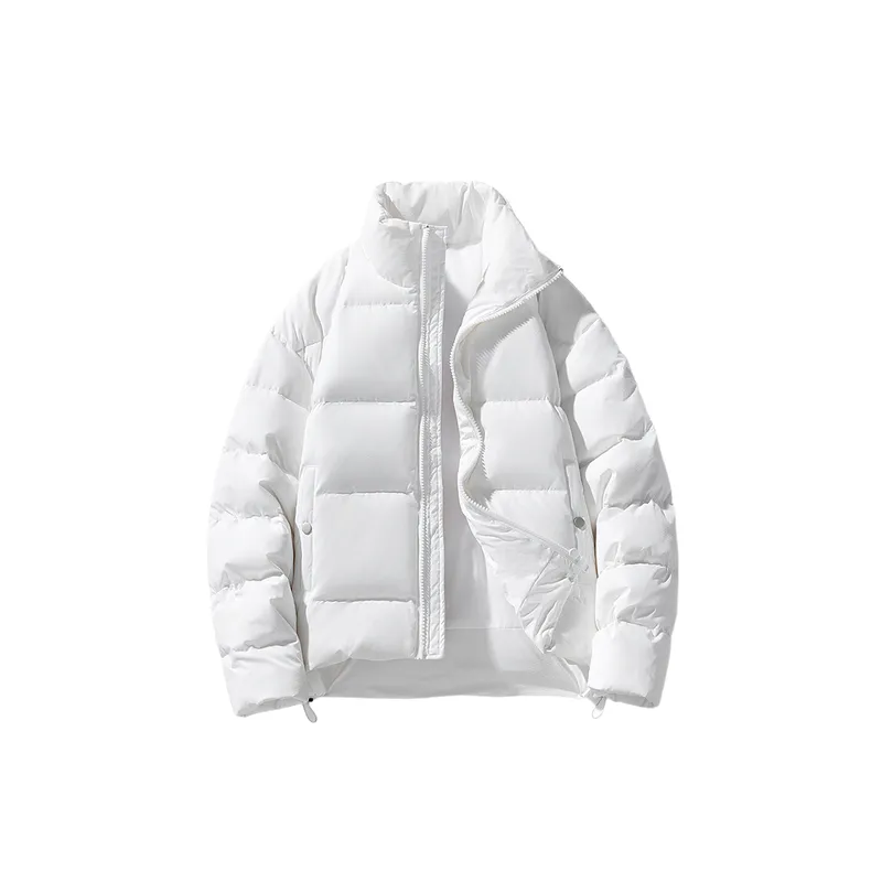 Simple Contrast Color Corduroy Quilted Jacket-2