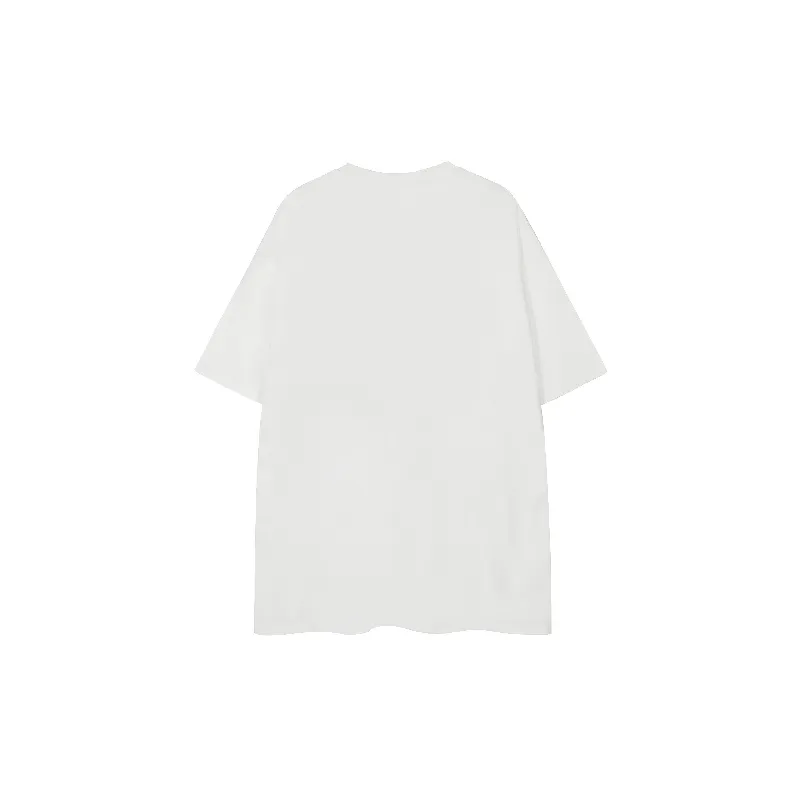 Loose Letter 100% Cotton T Shirt-1