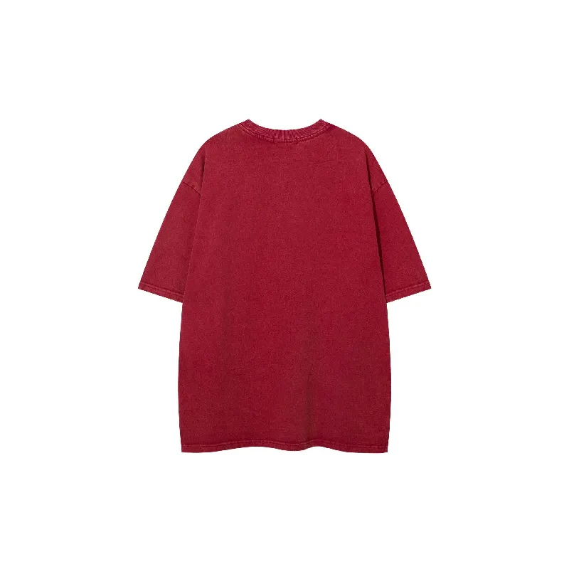 Casual Plain 100% Cotton T Shirt-1