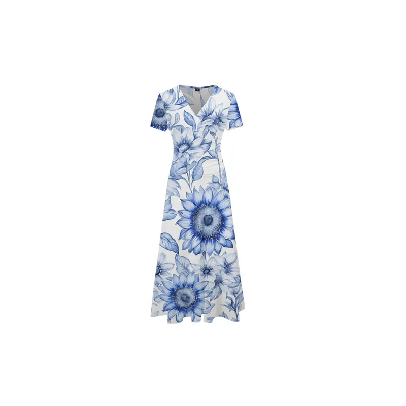 Casual Loose 100D High Density Milk Silk Dress Women-8