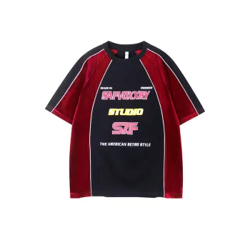 Retro Trendy Colorblock T Shirt