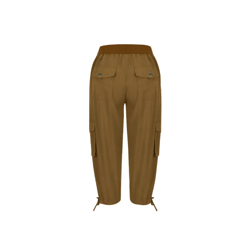 Sporty Casual Cotton Sports Pants Women-13