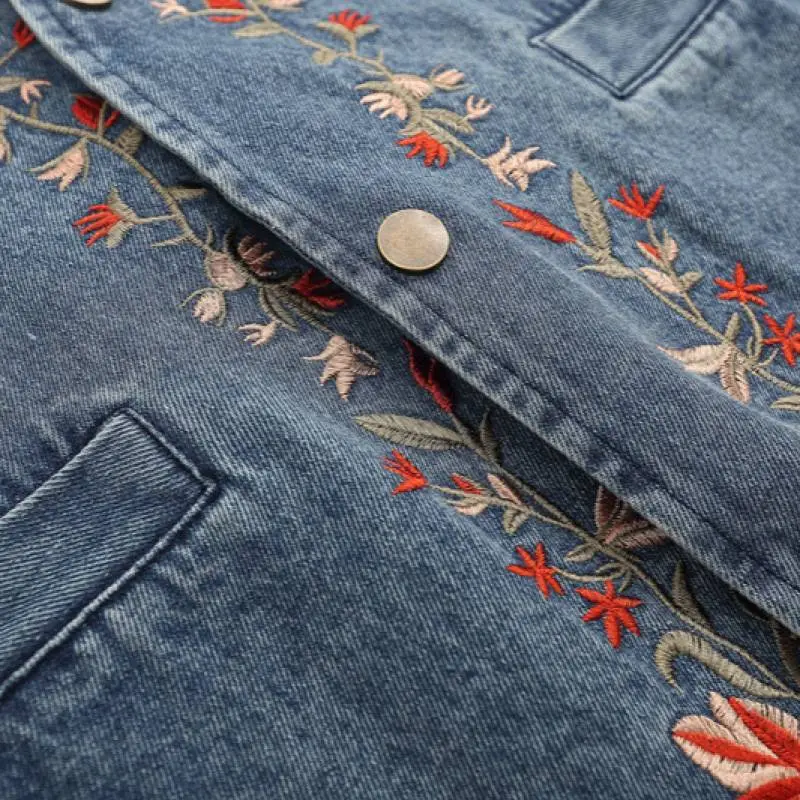 Fashion Loose Denim Vest-3
