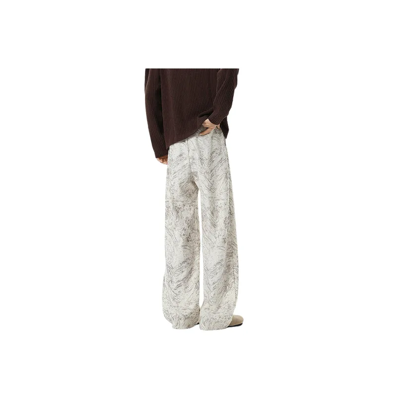 Simple Loose Polyester Sports Pants-4