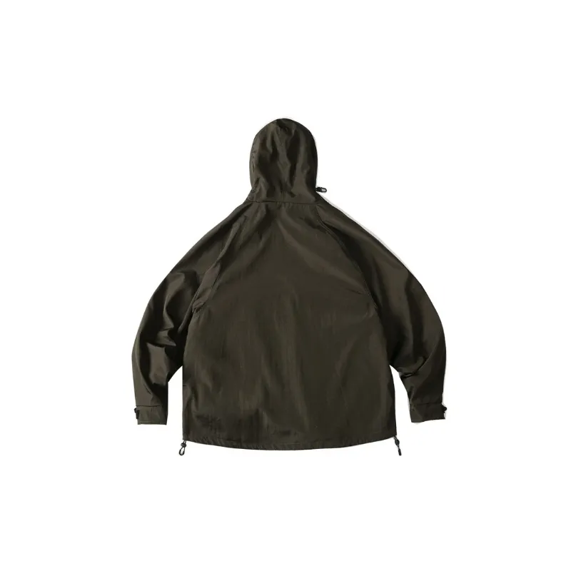 Multicolor Hooded Stitching Casual Jacket-9