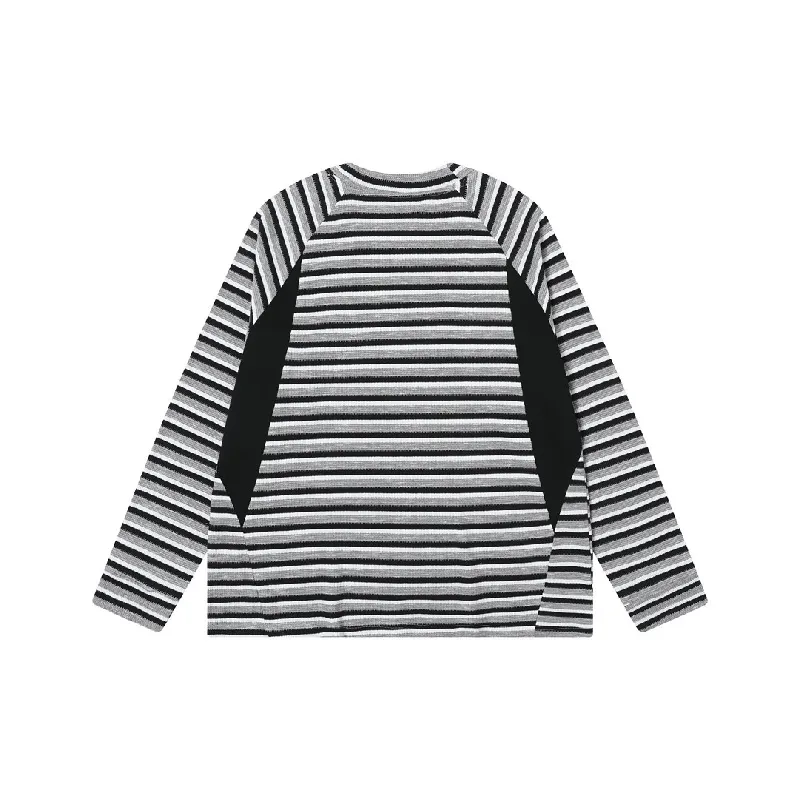 Funky Loose Cotton Blended Fabric T Shirt-1