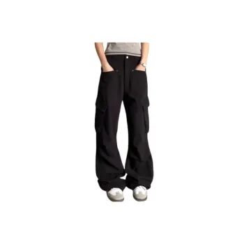 Outdoor Loose Cotton Blended Fabric Cargo Pants