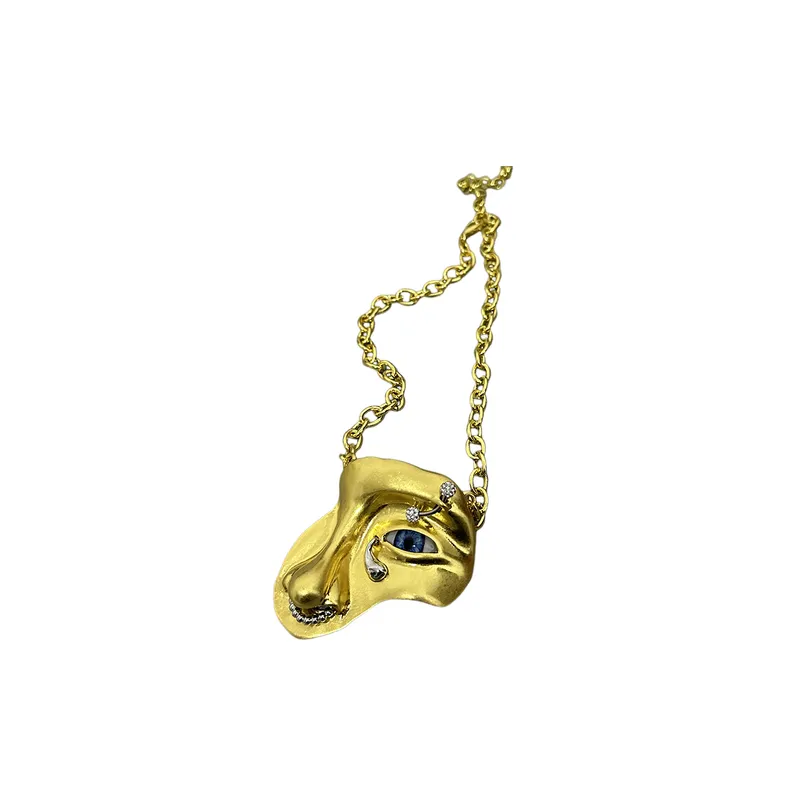 Exaggerated Hip Hop Pendant Necklace-4