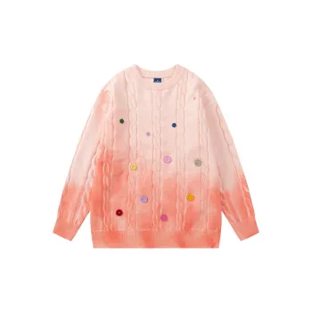 Lazy Style Gradient Knitted Sweater