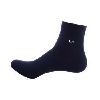 Casual Striped Cotton Mid Calf Sock