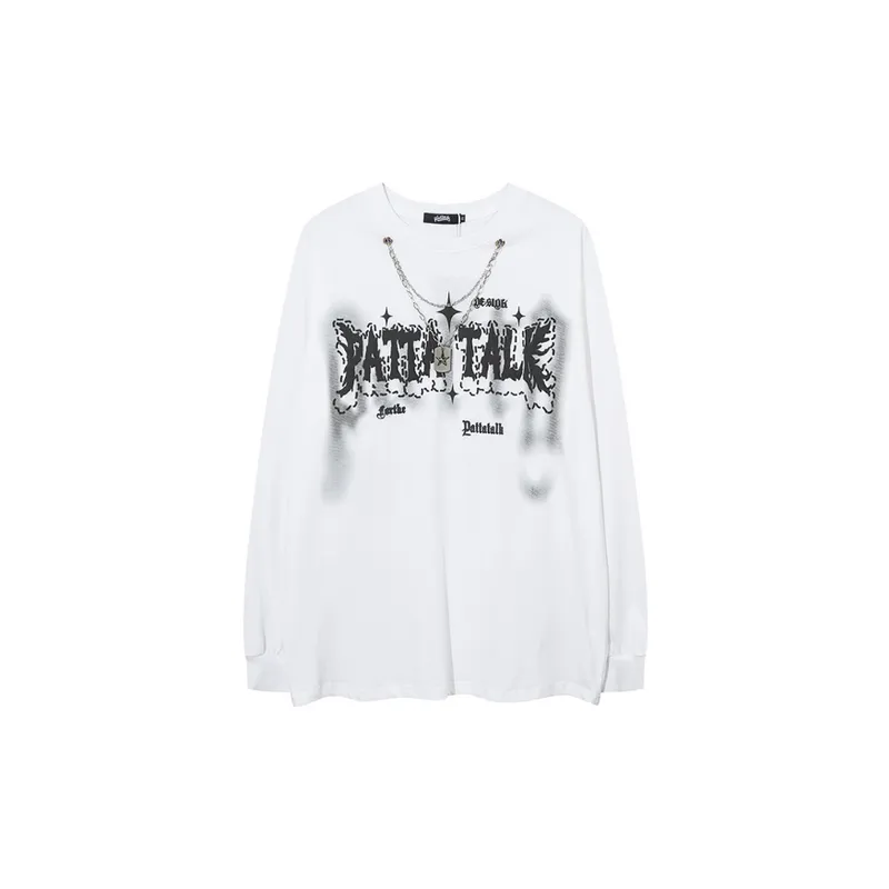 Hiphop Letter Dizzy Long sleeved Sweater-2