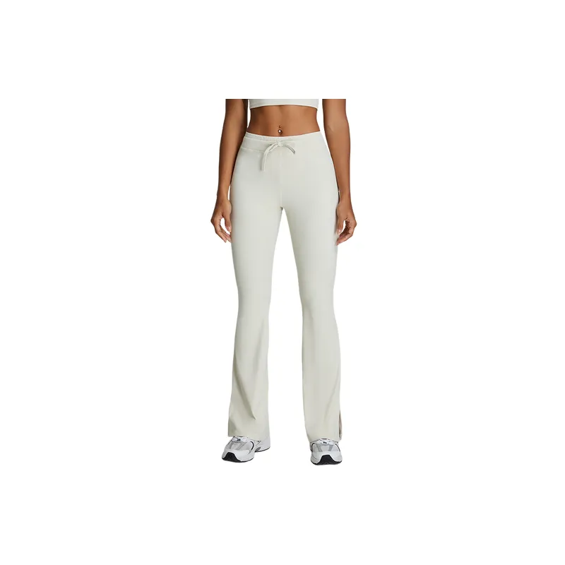 Sporty Plain Nylon Workout Pants Women-2