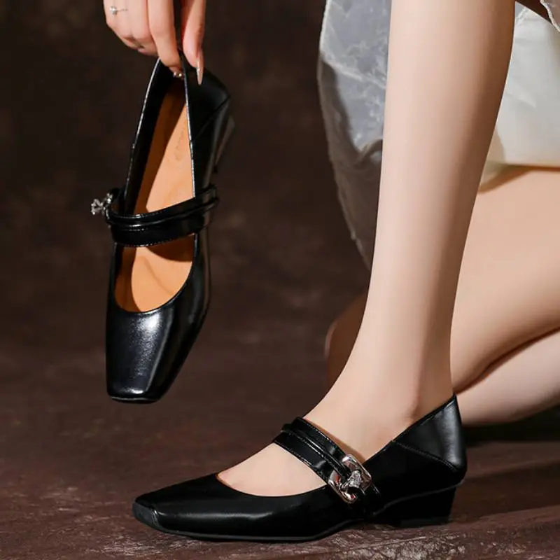 Casual Plain Mary Jane Shoes-2