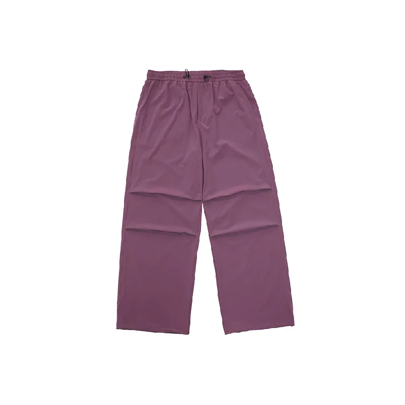 Simple Lightweight Nylon Casual Pants Unisex-0