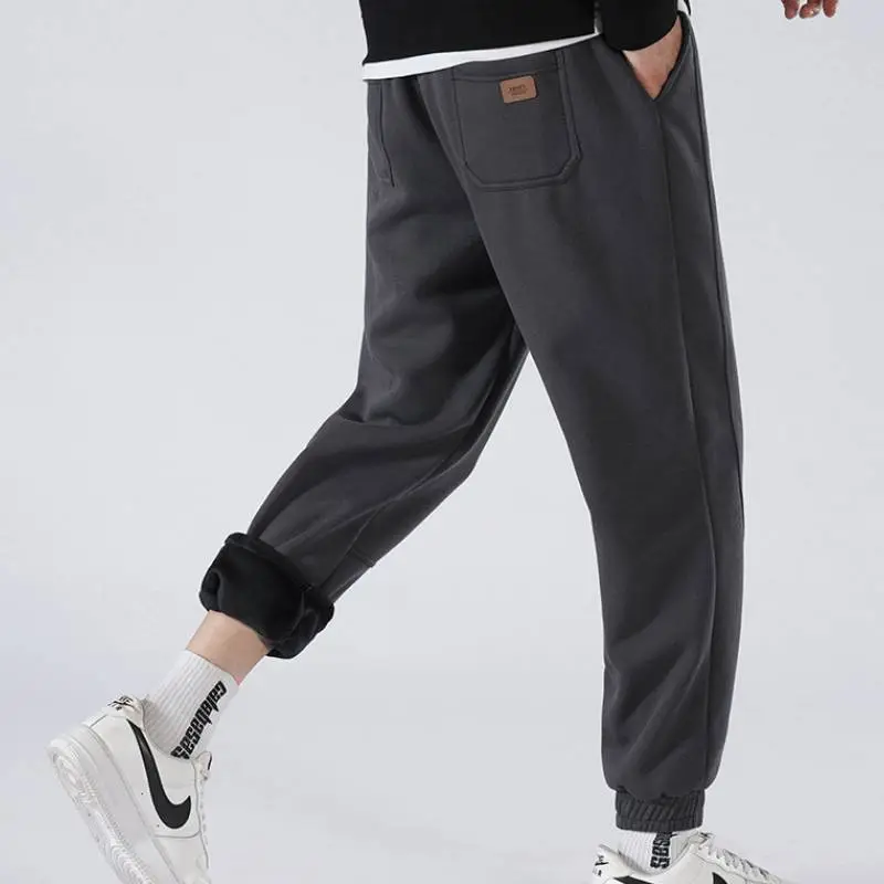 Sporty Loose Cotton Casual Pants-10