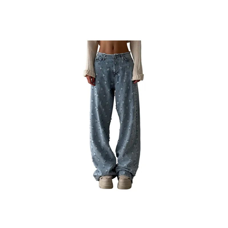 Street Fashionable Jeans Women-0