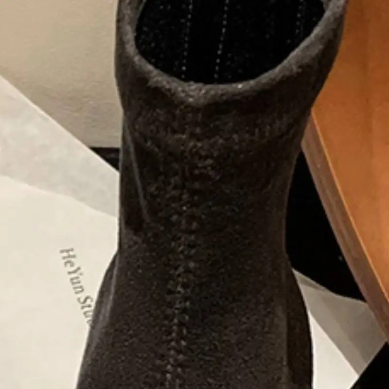 Simple Metal Ankle Boots-6