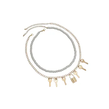 Double Layer Pendant Necklace Cubac