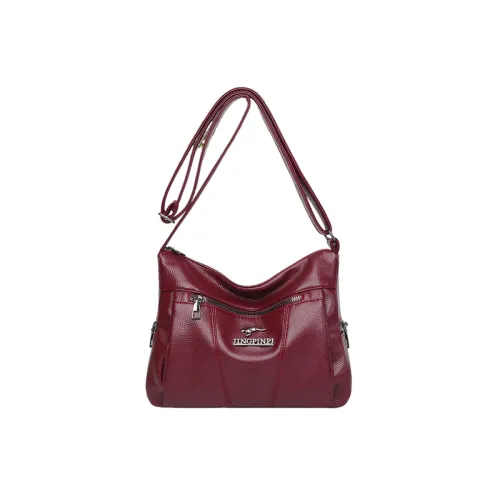 Love quilted shoulder bag Schwarz
