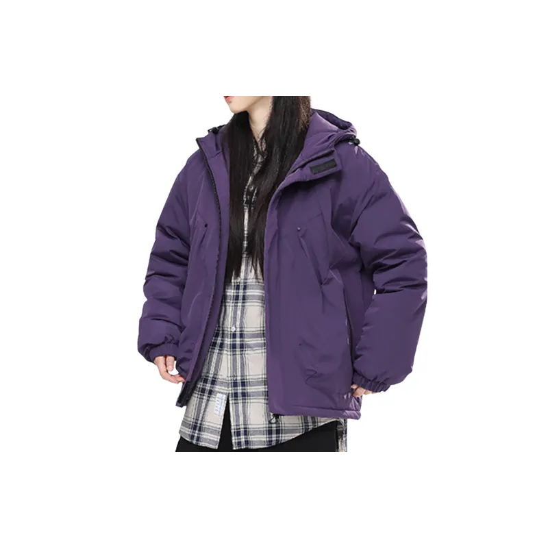 Simple Water Resistant Blended Synthetic Fabrics Jacket-9