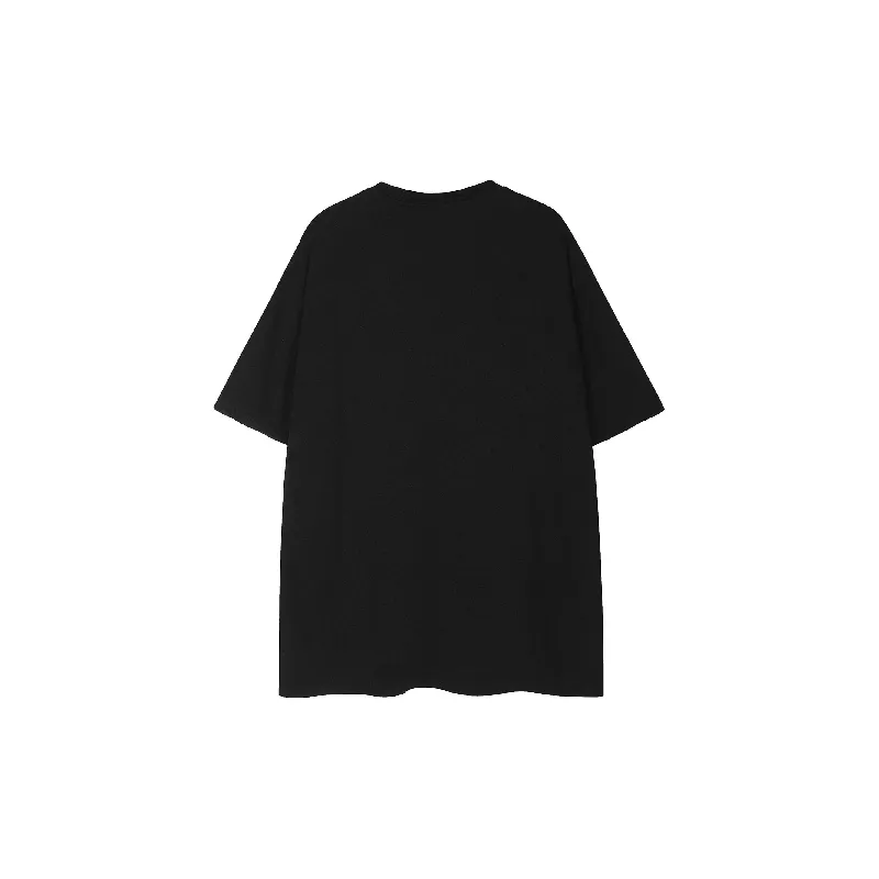 Loose Letter 100% Cotton T Shirt-3
