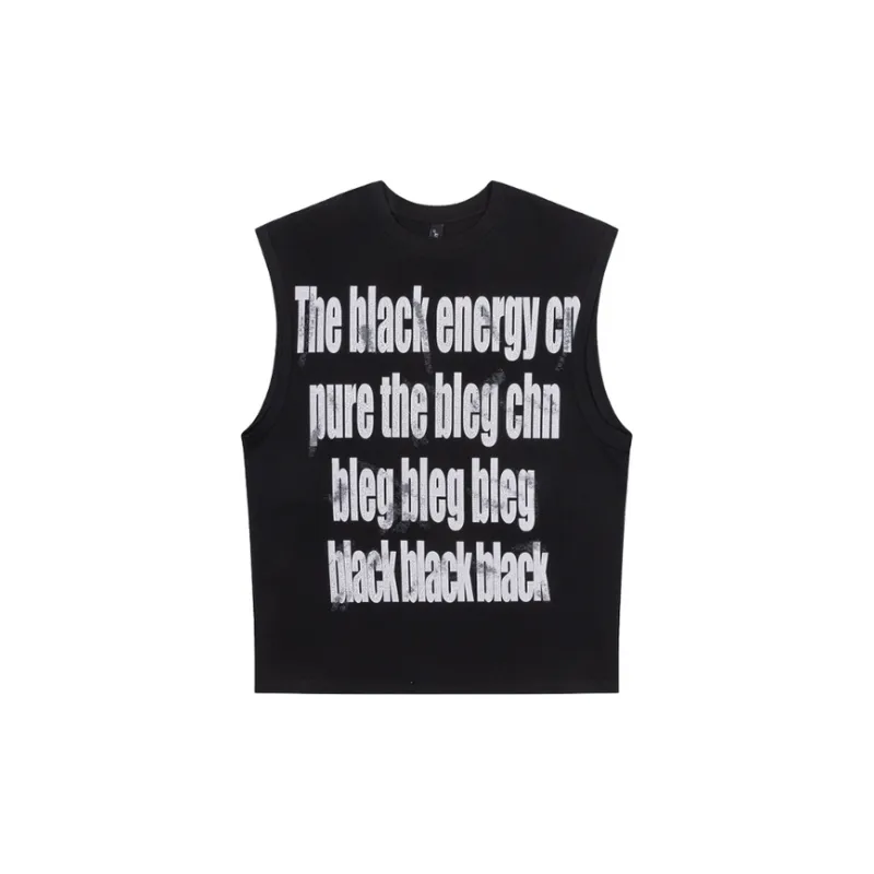 English Letters Printed Casual Strapless Undershirt-0