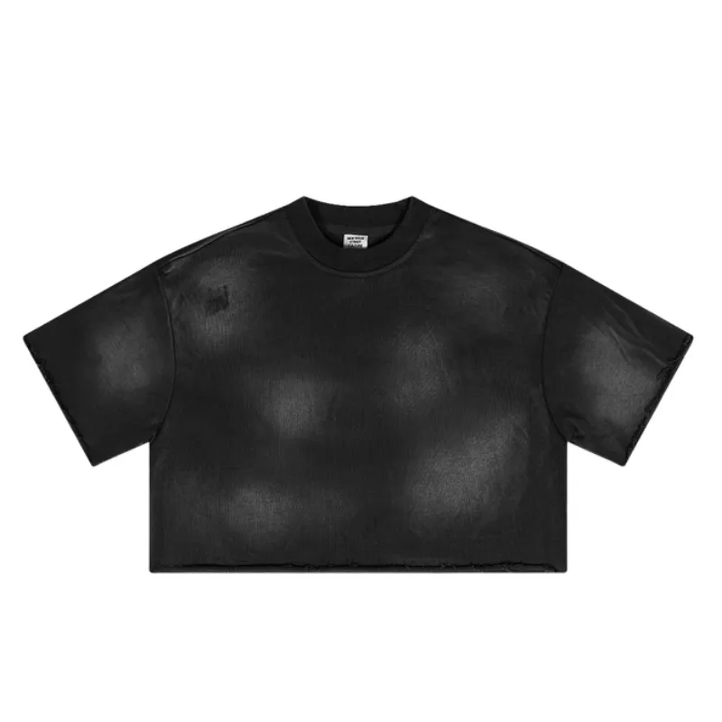 Fashionable Washed Cotton T Shirt-4
