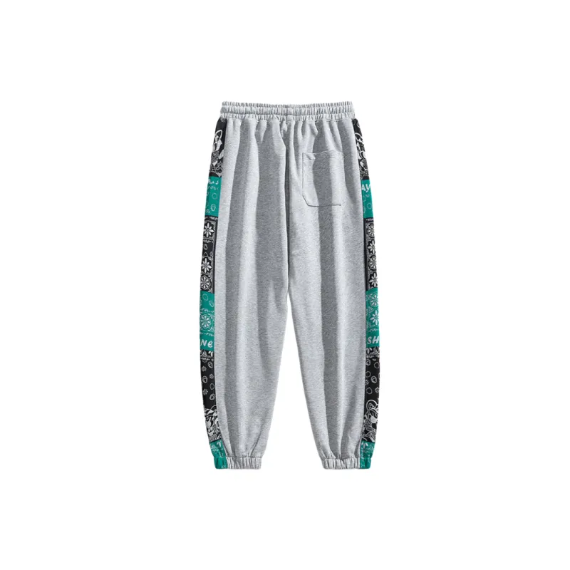 Fashionable Straight Leg Cotton Blended Fabric Casual Pants-7