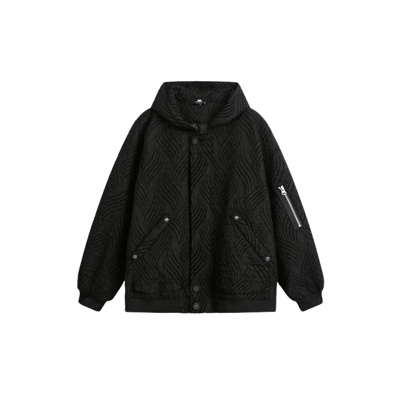 Loose Casual Blended Synthetic Fabrics Jacket-0