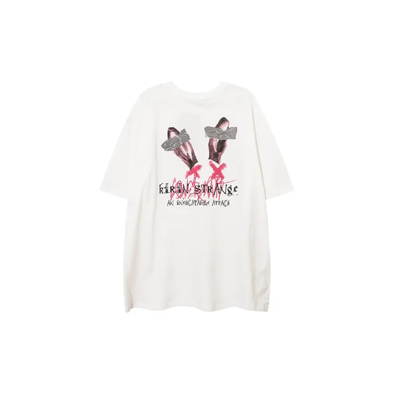 Simple Loose 100% Cotton T Shirt-1