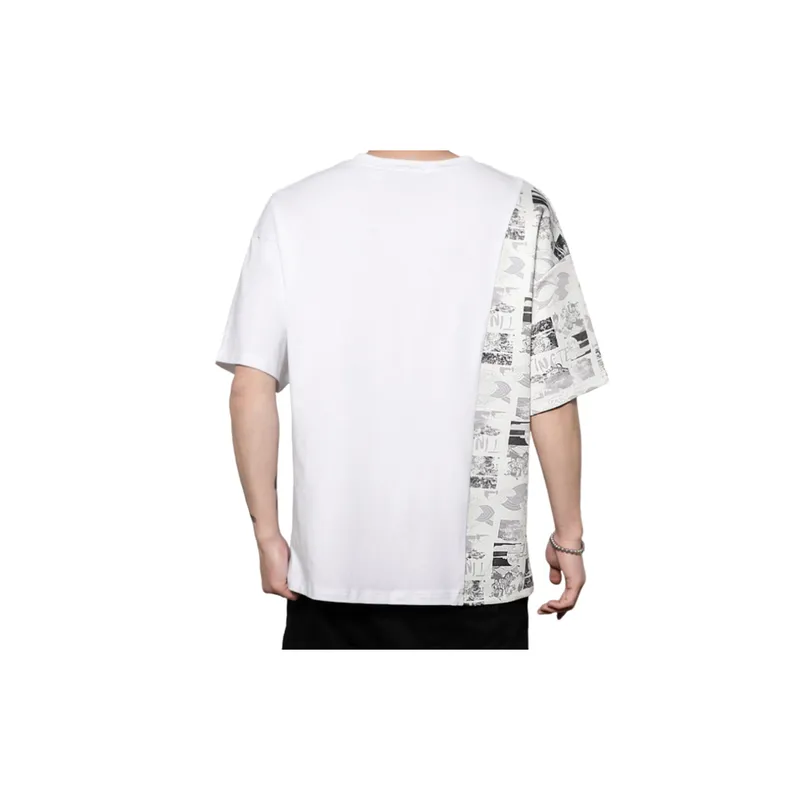 Loose Splicing Large Size T Shirt-3